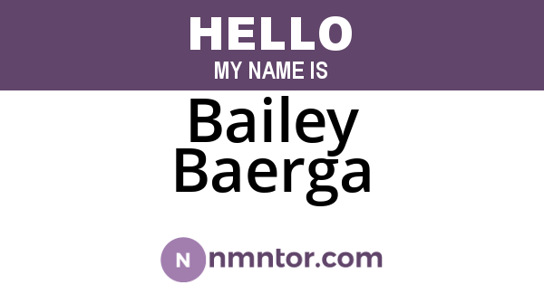 Bailey Baerga