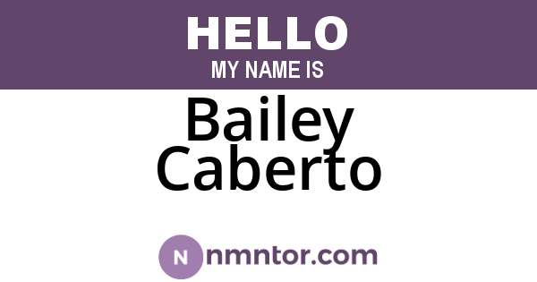 Bailey Caberto