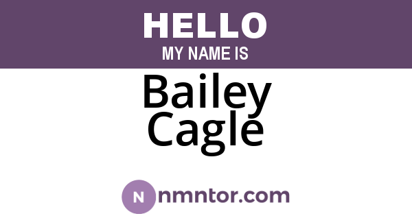 Bailey Cagle