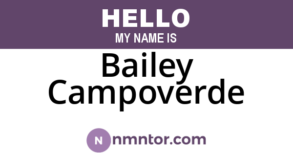 Bailey Campoverde