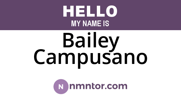 Bailey Campusano