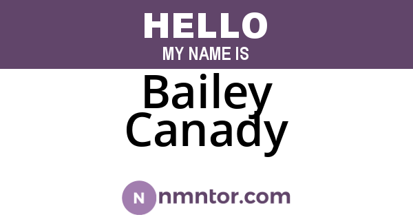 Bailey Canady