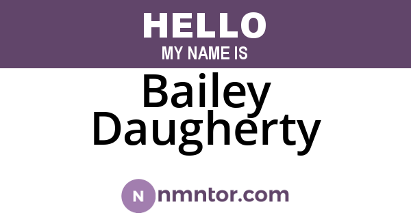 Bailey Daugherty