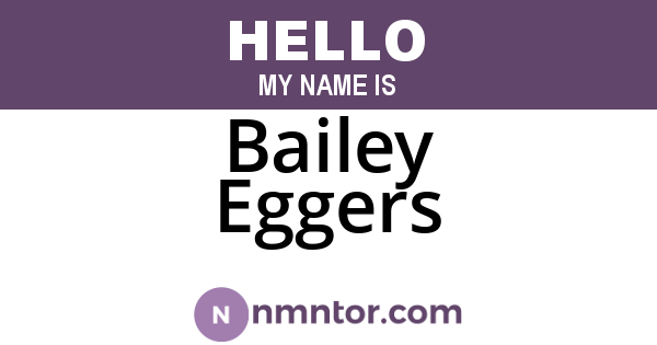 Bailey Eggers