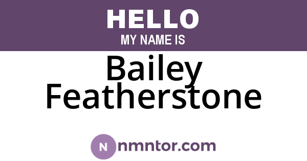 Bailey Featherstone