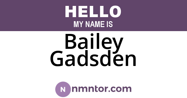 Bailey Gadsden