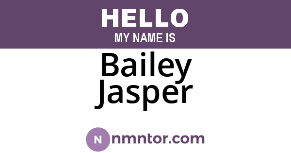Bailey Jasper