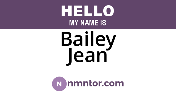 Bailey Jean