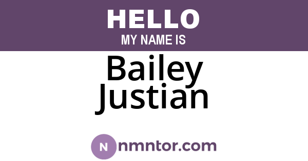 Bailey Justian
