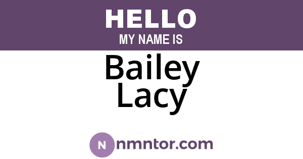 Bailey Lacy