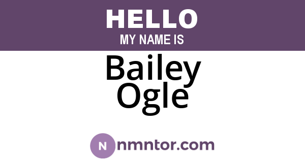 Bailey Ogle