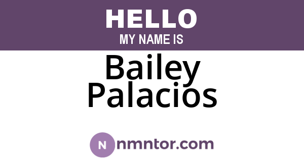 Bailey Palacios