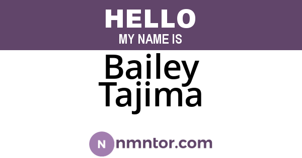 Bailey Tajima