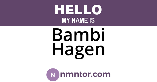 Bambi Hagen