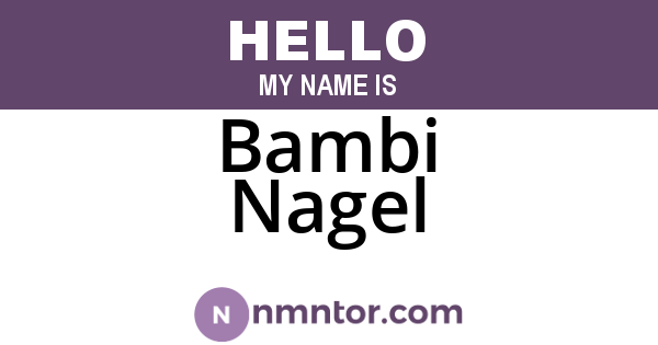 Bambi Nagel