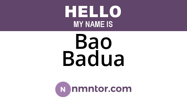 Bao Badua