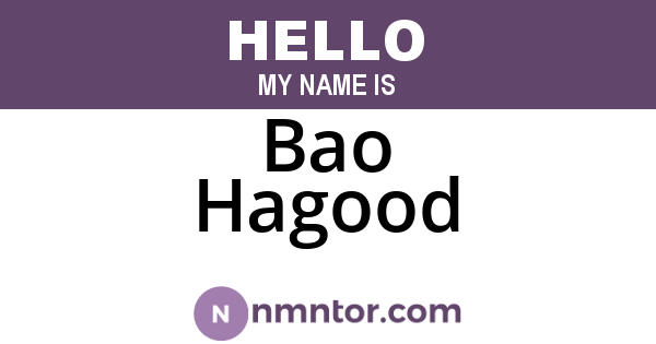 Bao Hagood
