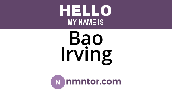 Bao Irving