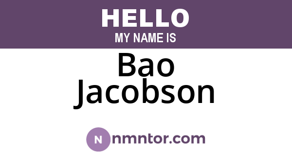 Bao Jacobson