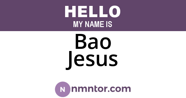 Bao Jesus