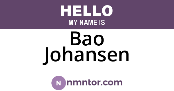 Bao Johansen