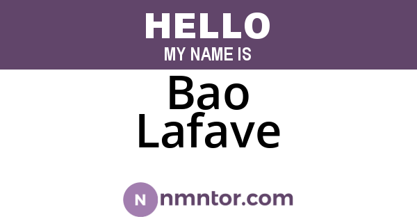 Bao Lafave