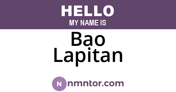 Bao Lapitan