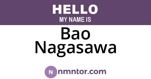 Bao Nagasawa