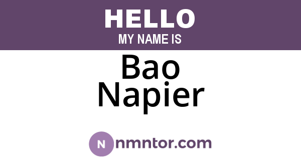 Bao Napier