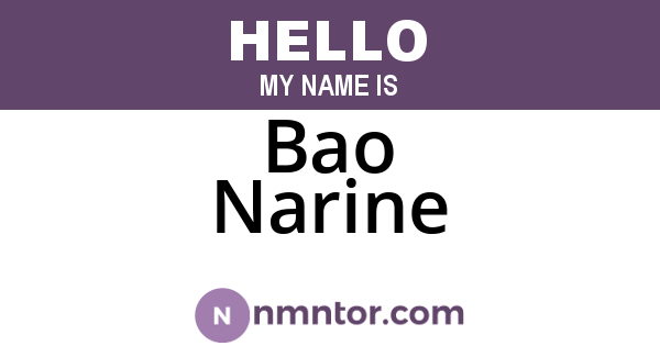 Bao Narine