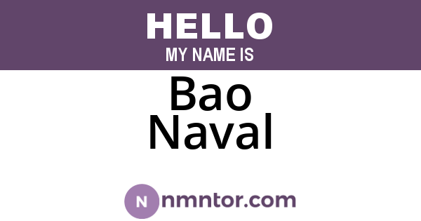 Bao Naval