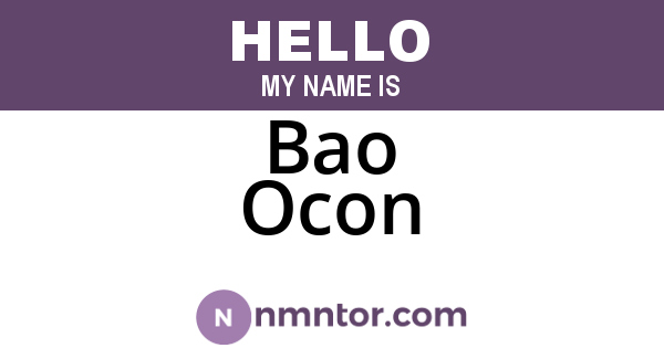 Bao Ocon