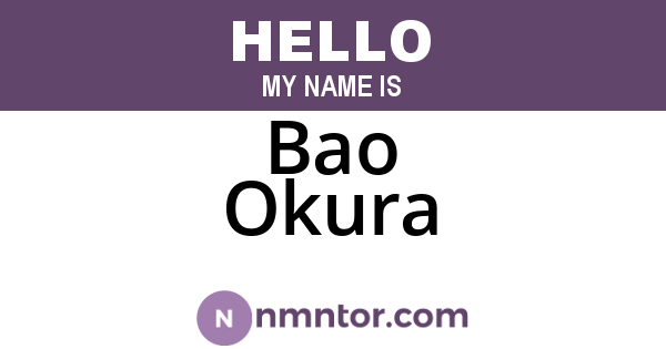 Bao Okura