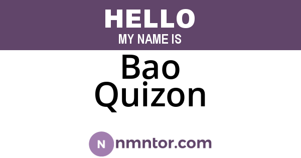 Bao Quizon
