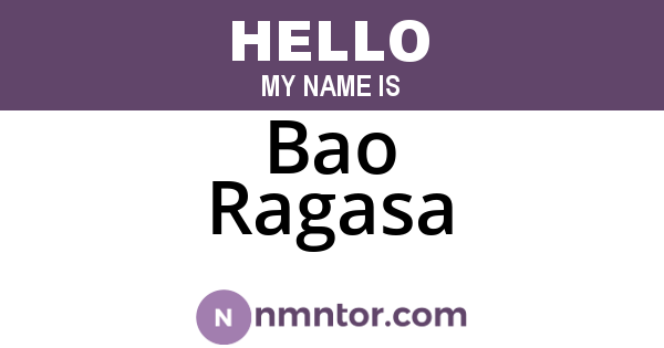 Bao Ragasa