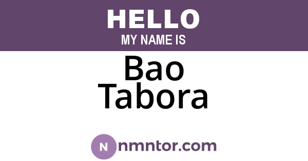 Bao Tabora