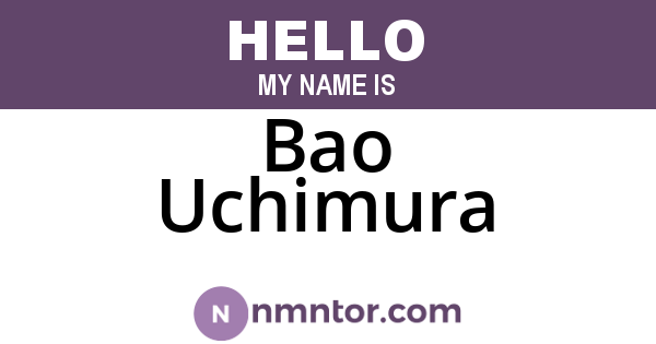 Bao Uchimura