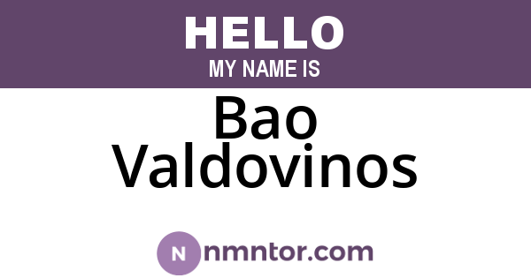 Bao Valdovinos