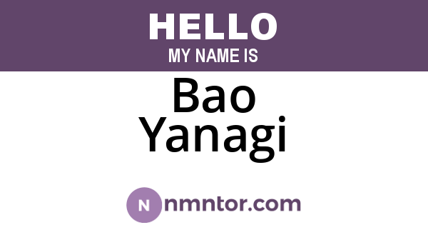 Bao Yanagi