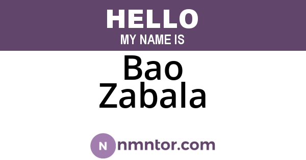 Bao Zabala