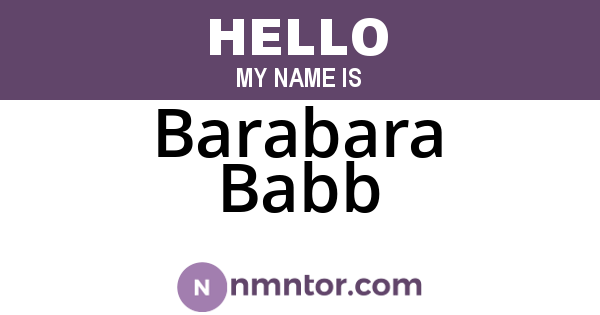 Barabara Babb