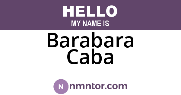 Barabara Caba