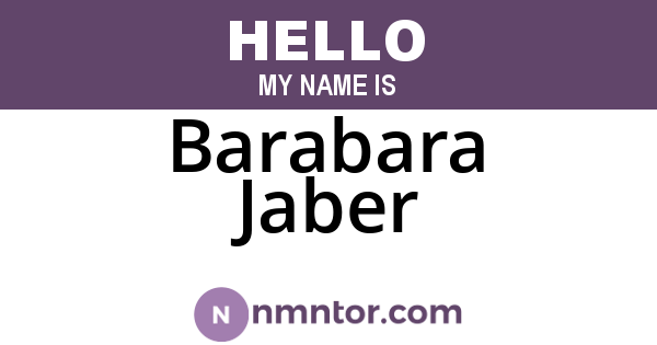 Barabara Jaber