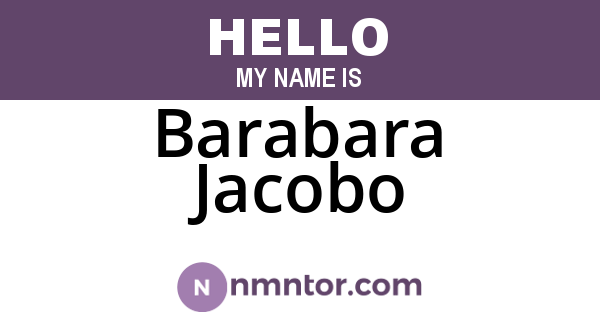 Barabara Jacobo