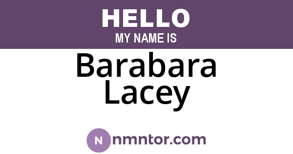 Barabara Lacey