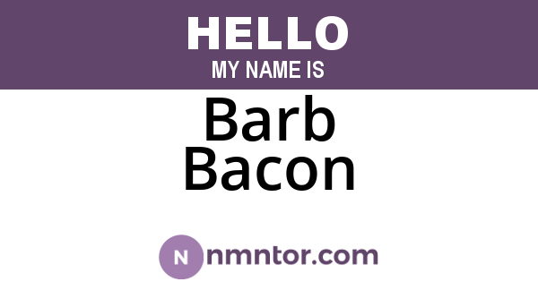 Barb Bacon
