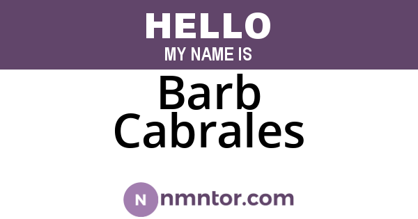 Barb Cabrales