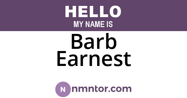Barb Earnest