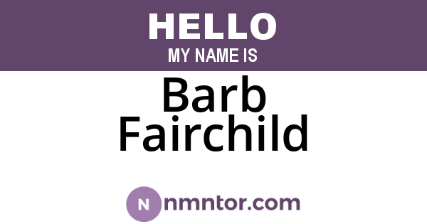 Barb Fairchild