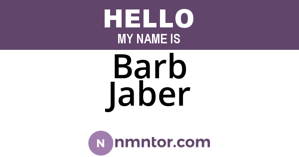 Barb Jaber